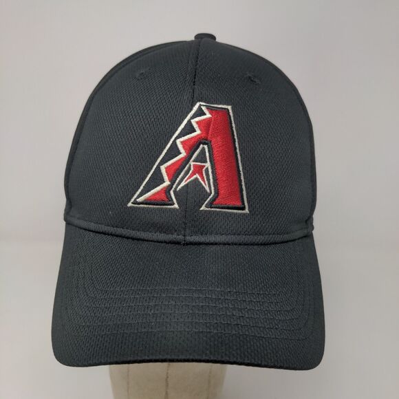 Team MLB Men's Arizona Diamondbacks Strapback Hat Black OSFM Embroidered Logo - Picture 3 of 12
